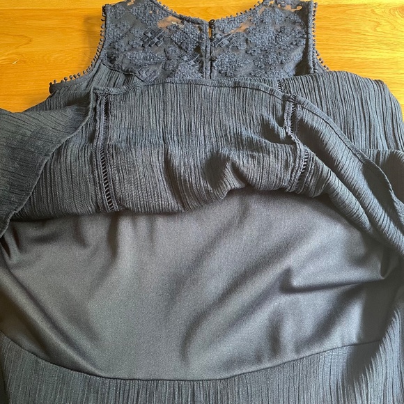NWOT Style & Co Navy Lace Yoke Dress - Size Small - Picture 7 of 7